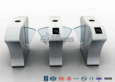 acheter Porte piétonnière de tourniquet d'aileron en verre organique, système 20W de contrôle d'accès de tourniquet online manufacture
