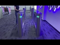 Lecteur de carte haute vitesse Portillons de sécurité piétons Contrôle d'accès avec bras pivotant en acrylique