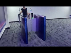 Système de contrôle d'accès à tourniquet à clapet de sécurité en acier inoxydable 304