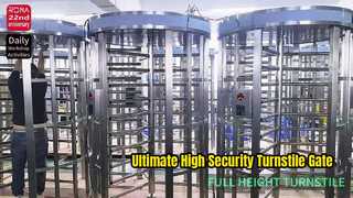 Solution de porte de tourniquet pleine hauteur de haute sécurité