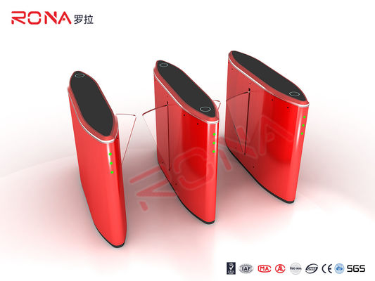 Largeur sans brosse de passage de la porte 550mm de barrière d'aileron de moteur de DC24V rouge/bleu/Grey Painted